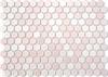 Blush Pink Hexagon Tile from the Lyric Retro Glazed Porcelain Tile Collection