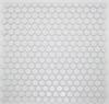Lyric Modern Mosaics -Cotton White Satin Penny Tiles