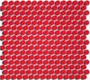 Primary Red Penny Tile from the Lyric Modern Mosaics Collection