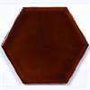 4 inch Brown Hex Tile