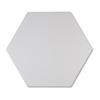 Lyric Grounded Collection 8 x 9 Hexagon Floor Tile - Ash Gray Matte