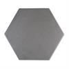 Lyric Grounded Collection 8 x 9 Hexagon Floor Tile - Carbon Gray Matte