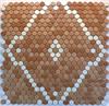 Brown & White Hexagon TIle Pattern - Modage