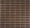 Brownstone Subway Glass Mosaic Tile 1 x 2 Stacked Joint