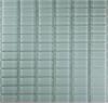 Prism Glass Subway Mosaic Tiles in Aquiline Stacked Joint (1 x 2)