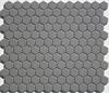 Satin Gray Hex Tile - 1 x 1