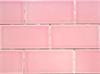 Bright Pink Mid-Century 3 x 6 Subway Tile from the Lyric Revival Series at Mosaic Tile Supplies