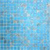  Aura Aventurine Aqua Metallic Glass Mosaic Tile - Aruba