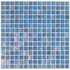  Aura Aventurine Transparent Blue Metallic Glass Mosaic Tile - Soul