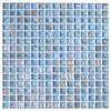  Aura Aventurine Transparent Blue Metallic Glass Mosaic Tile - Norway