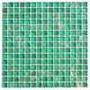 Aura Aventurine Green Metallic Glass Mosaic Tile - Eden