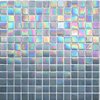 Iridescent Glass Mosaic Tile - Sunset Strip Silver - Kaleidoscope ColorGlitz