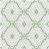 Sour Apple Green on White Modage Hexagon tile pattern