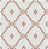Caramel on White Modage Hexagon tile pattern