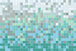 Kaleidoscope Color Shift Backsplash Tile Mosaic Gradient Design - Frosted