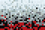 Modern Contrast - Kaleidoscope Color Shift Backsplash Tile Mosaic Gradient Design