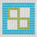 Mod Geometric Wall Art patterns. Art Deco from the Kaleidoscope
                Glass Mosaic Tile Patterns Collection